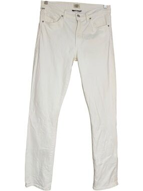 Citizens of Humanity Emerson Slim Boyfriend Jeans Ivory White